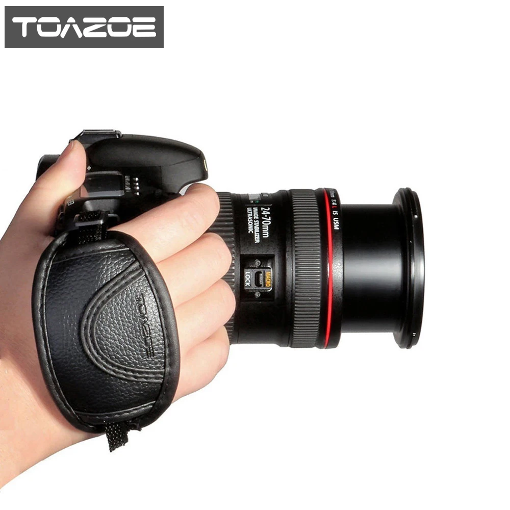 

TOAZOE Leather Hand Grip Strap for Canon Fujifilm Nikon Sony and more DSLR Mirrorless Cameras