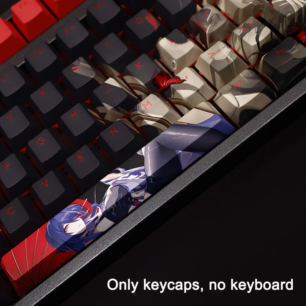 Pbt Keycaps para Teclado Mecânico Altura Cereja Jogos de Anime Beauty Girl Acheron Honkai 3: Star Rail Faça Você Mesmo 108 Chaves Set - Imagem 2