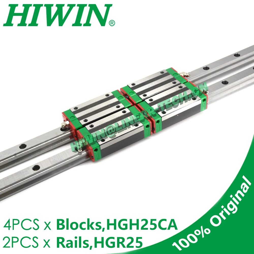 

Original HIWIN HGH25CA Carriage Slide Block HGR25 Linear Guide Rail 200 300 400 500 600 700 800 900 1000 1100 1200 CNC Router