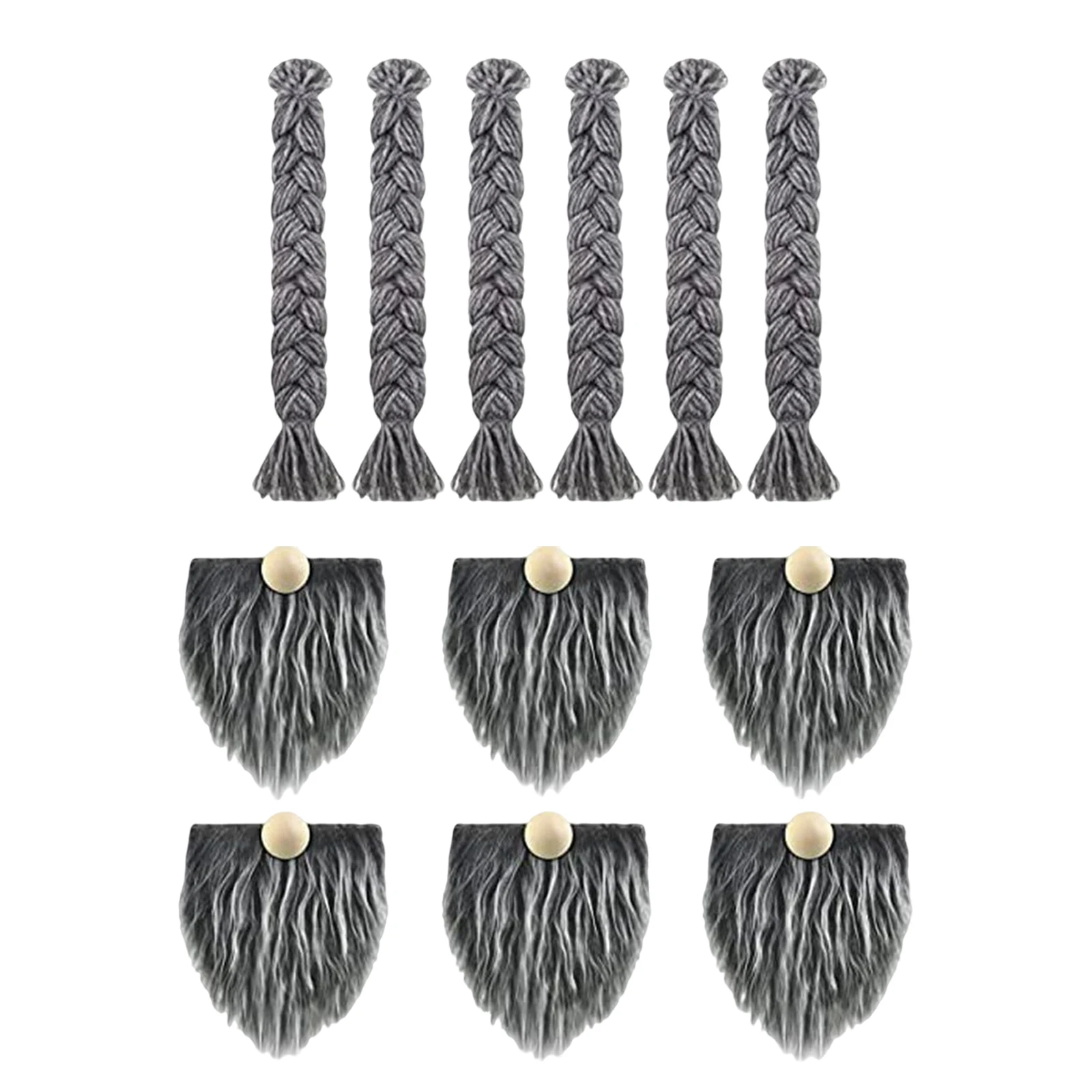 Pre Cut Gnome Beards for Crafting Set Includes 8 pcs Gnome Beard