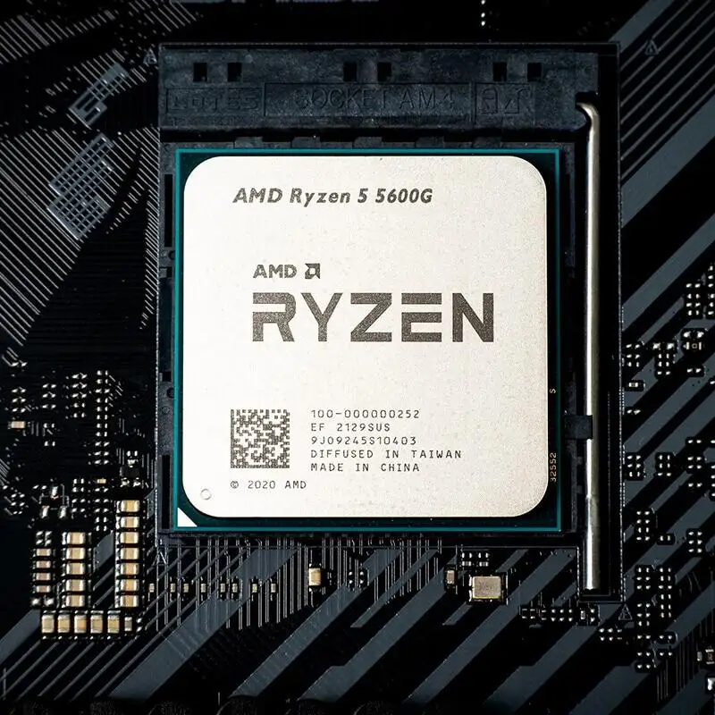 NEW AMD Ryzen 5 5600G R5 5600G 3.9GHz Six-Core Twelve-Thread 65W CPU  Processor L3=16M 100-000000252 Socket AM4 new but no fan