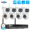 Hiseeu 6MP WiFi Dual Lens Camera Security System Kit 3K IP Cameras With 16CH NVR Recorder Set P2P Video CCTV Surveillance System 1