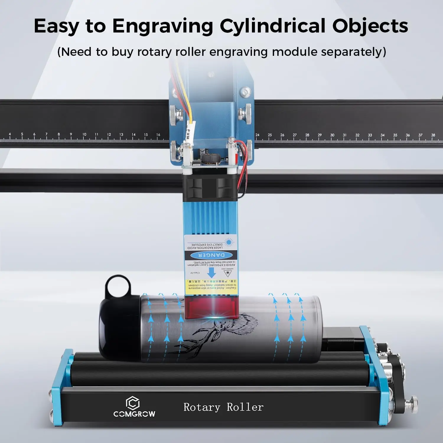 Z1 Laser Engraving Machine 5000mW Output Power, Laser Cutter and Engraver Machine 24V Compressed Spot 10000mm/min with Eye Prote
