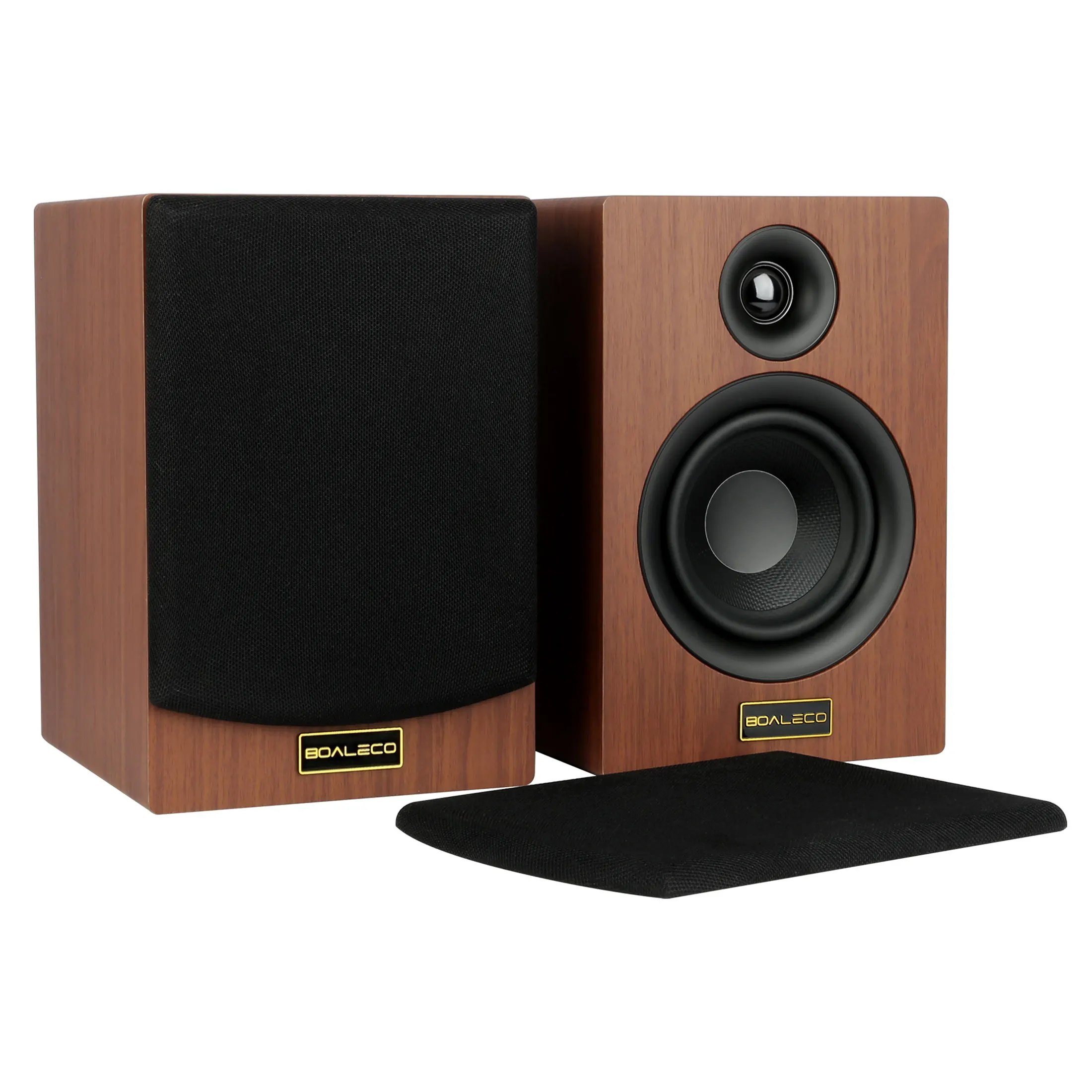 BOALECO T4 4 inch 4 ohm 80W 2.0 Stereo Passive Speaker HiFi Loudspeakers Bookshelf Home Speakers For Amplifier Audio