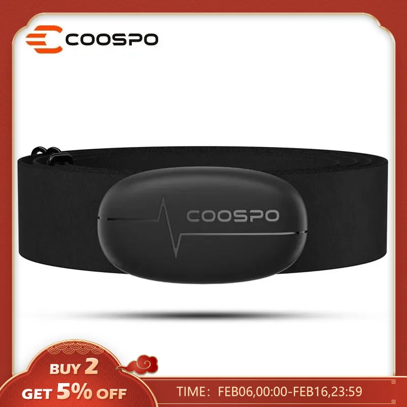 Coospo H6M Cinturino Per Cardiofrequenzimetro Sul Petto Bluetooth 4.0 Ant + Sensore Hrm Impermeabile Per Computer Da Bici Garmin Wahoo