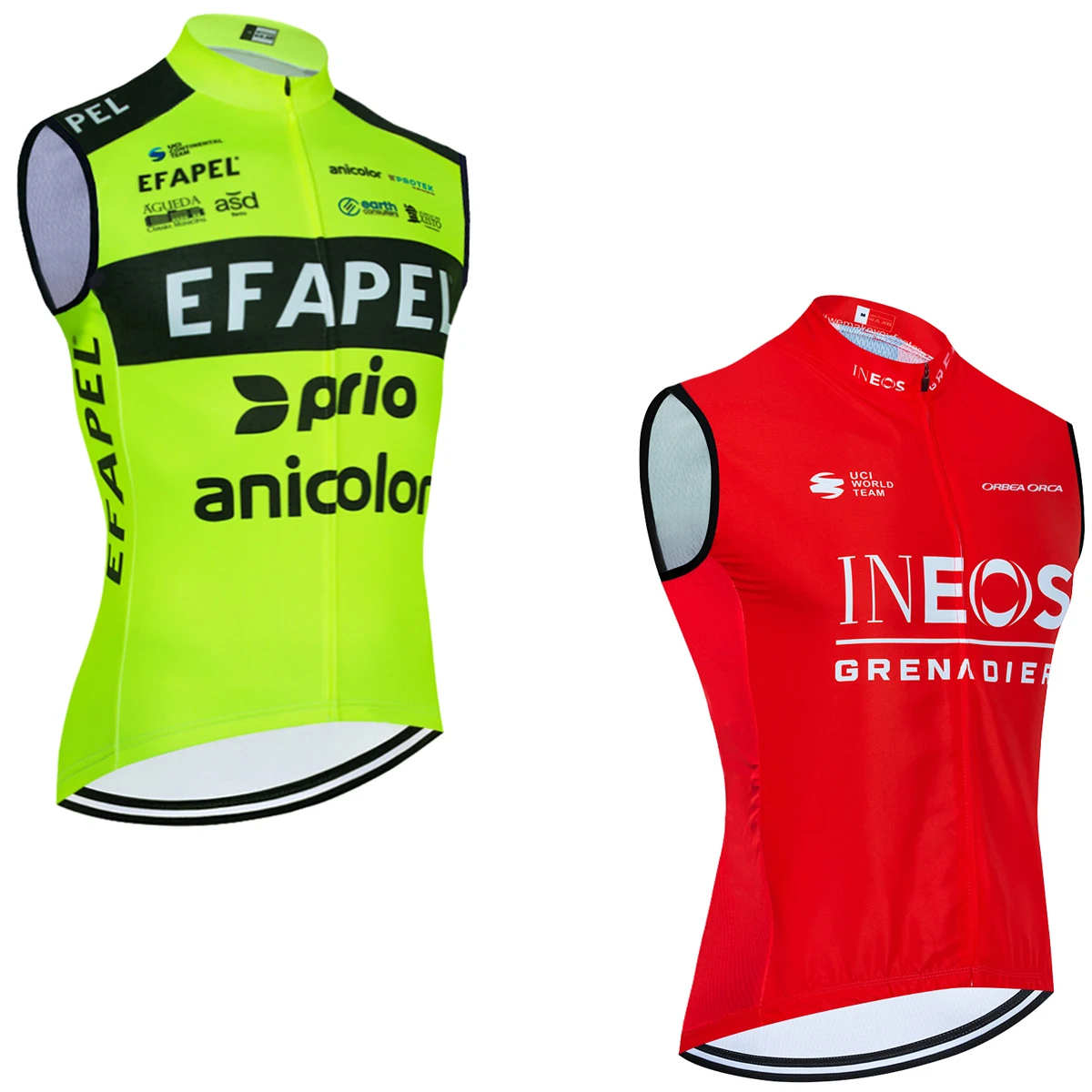 Cycling Jersey Ropa Ciclismo Fluor Fluor Green EFAPEL Cycling