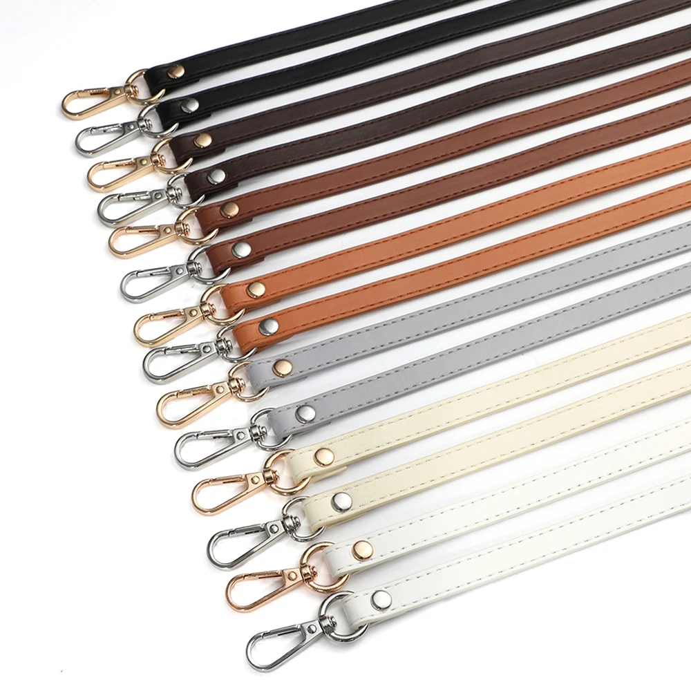 120cm Adjustable Pu Leather Bag Strap 1.2cm Wide Shoulder Bag Handle for Handbag Crossbody Straps Bag Part & Accessories