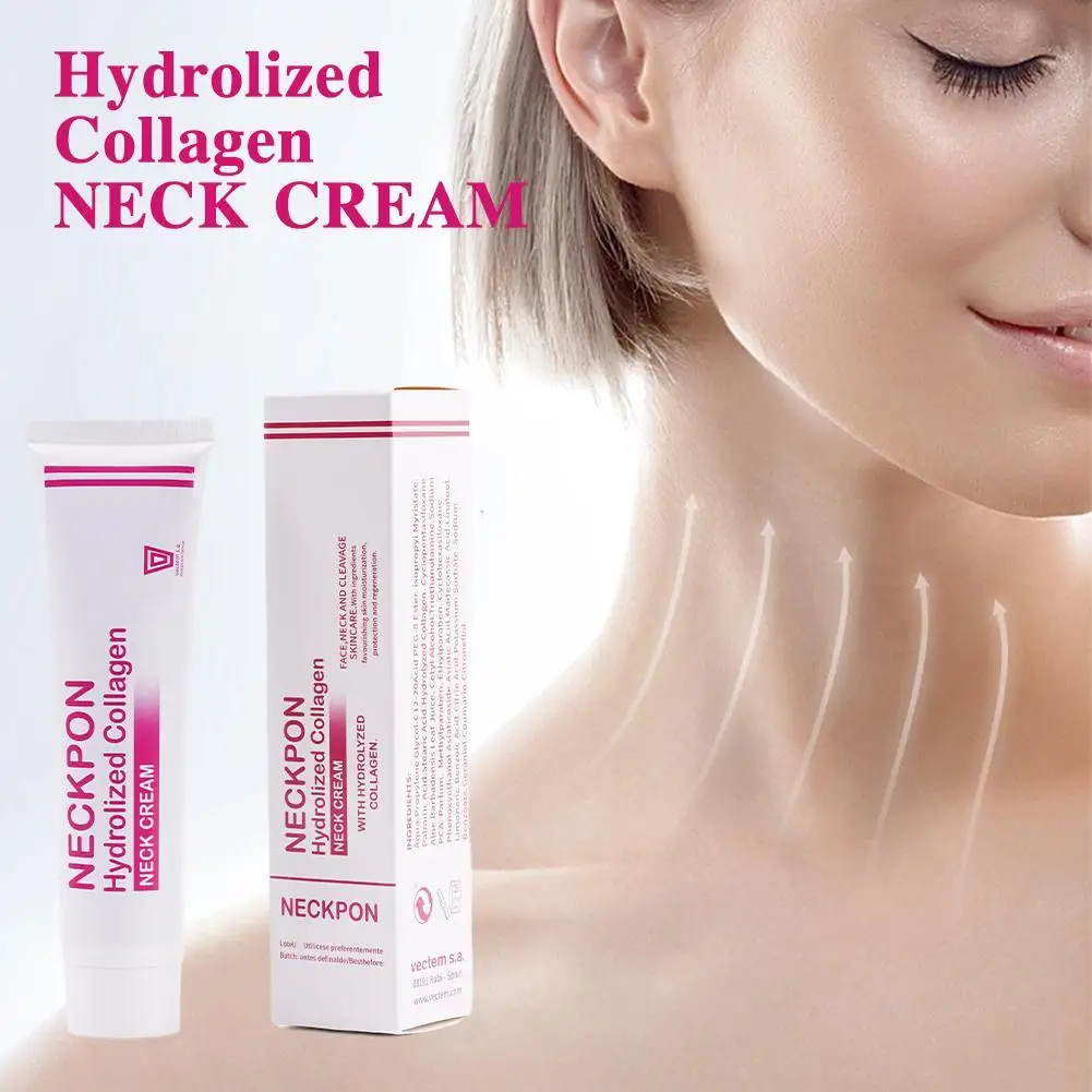 

40G Hydrolized Collagen Neck Cream For Face Neck Cleavage Skincare Cream With Hydrolized Collagen Vera Anti-aging Cream 1pc
