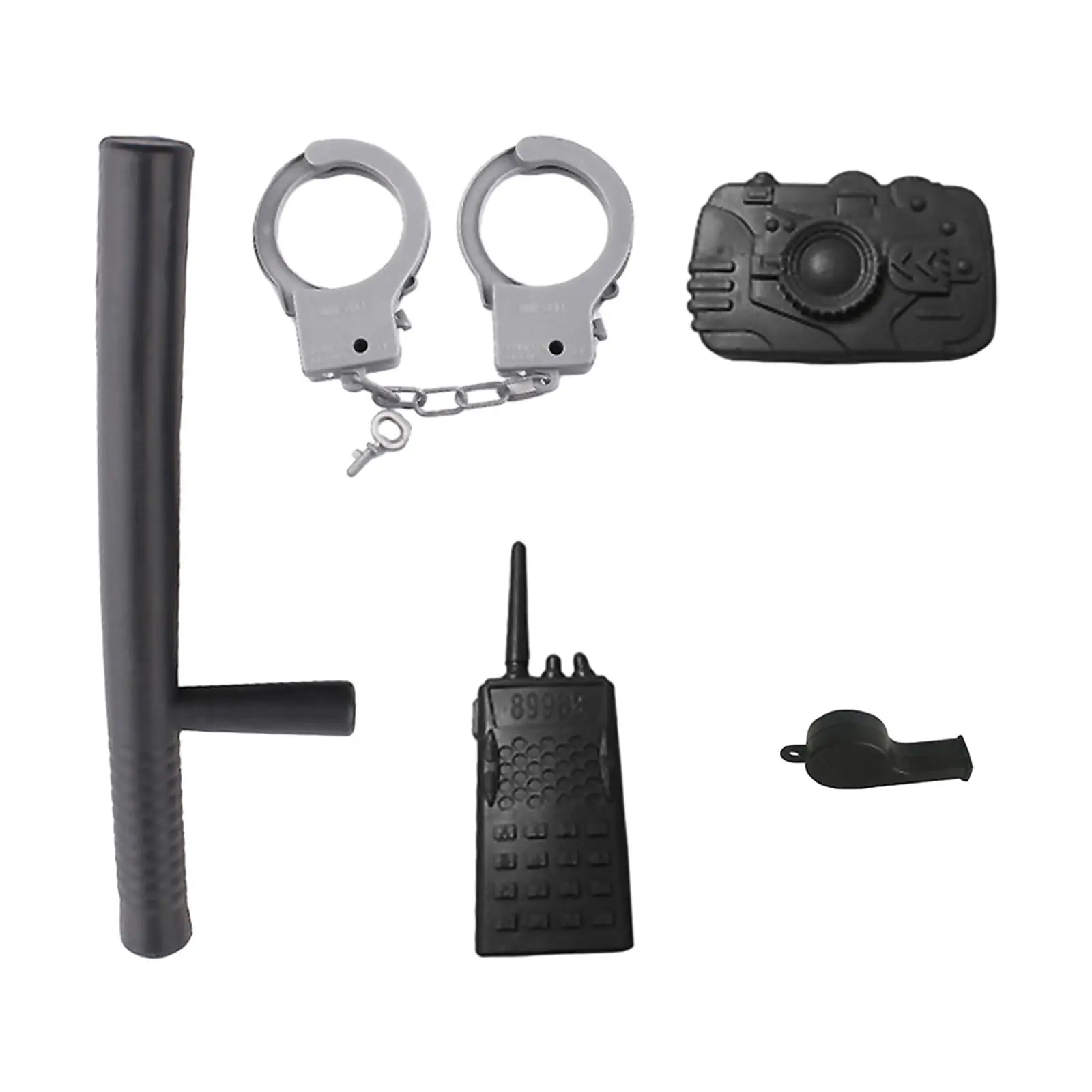 5Pcs Police Pretend Play Accessory Stage Performances Halloween Parties