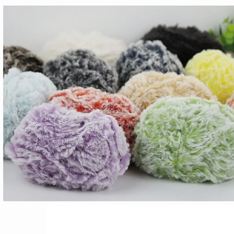 65 Colors Imitation Mink Fur Yarn Chunky Plush Fancy Threads for Knitting DIY Crochet Cords Sweater Scarf Hat knitting yarn,knitting wool yarn,crochet yarn,wool yarn