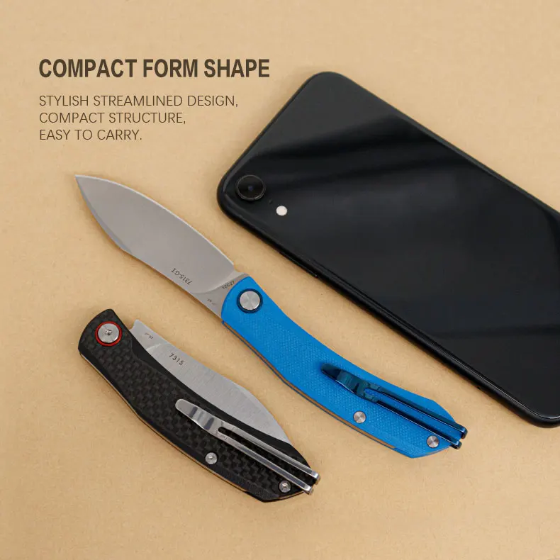Description Picture 6 of itemSANRENMU 7315 12C27 Blade Pocket Folding Knife Outdoor Camping CutFruit Hunting Portable Personality EDC Rescue Tool Knives