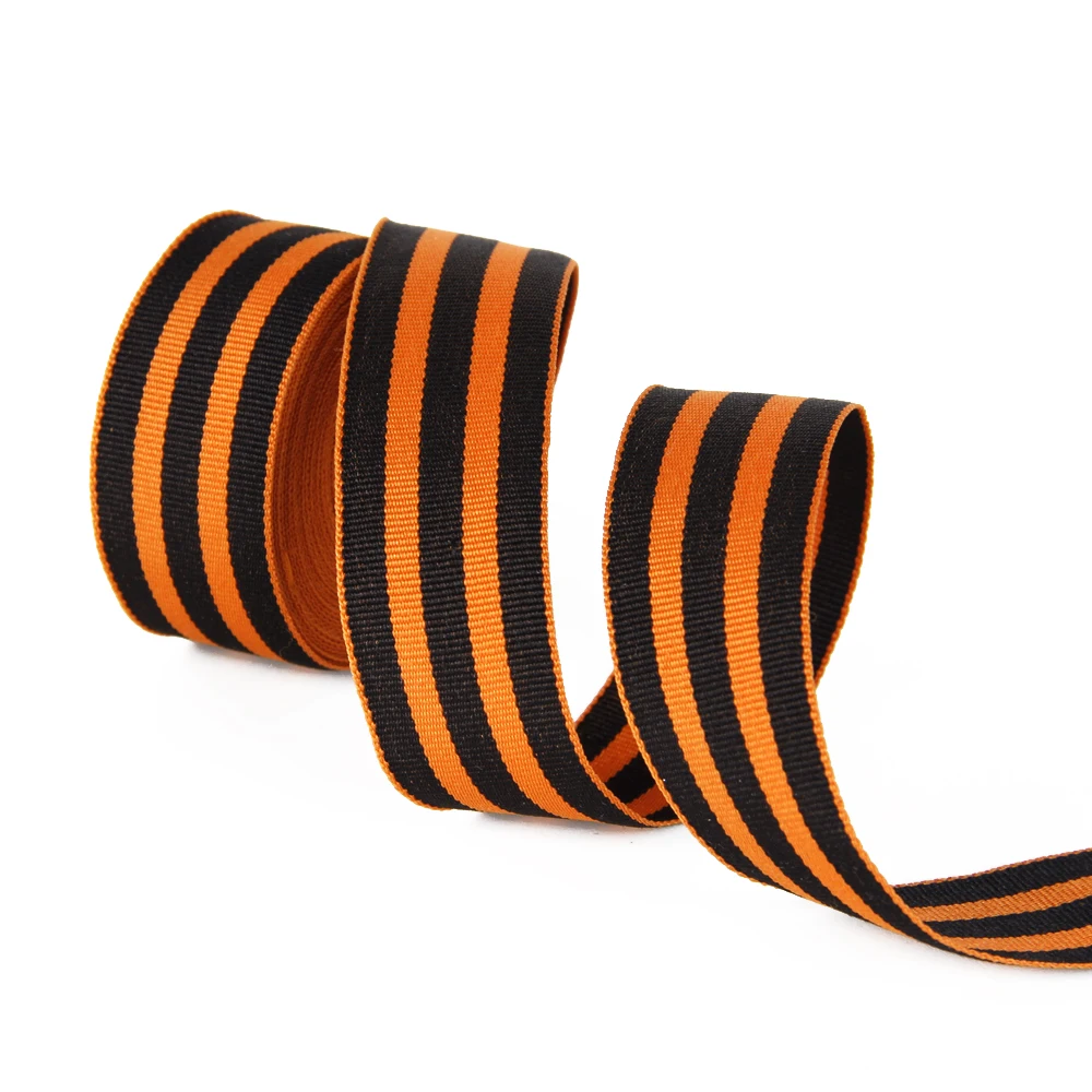 5 Yards Multi Size 16mm 25mm Striped Grosgrain Ribbon Stripes Festival Party Gift Decoration Crafts DIY Wrapping Accessories ribbon decoration ribbon supplies wrapping ribbon grosgrain ribbon