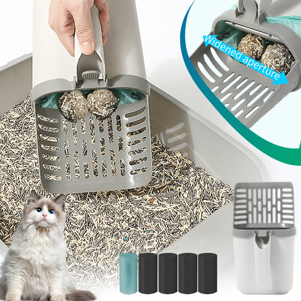 Large Caliber Cat Litter Scoop Filter Portable Pet Cat Stool Collection