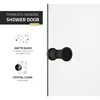 Frameless Swinging Shower Door, Resistance Free Hinges for Smooth Opening and Closing, Reversible Installation 72" x 33.5" 5