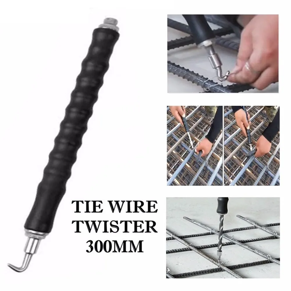 

1pc Semi-Automatic Steel Wire Twister Claw Hook Rotating Hook Rebar Tier Wire Twister For Construction Site Winding Pliers Tool