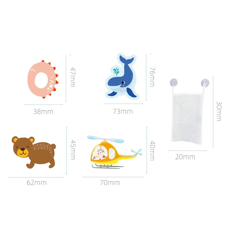 Soft EVA Paste Early Educational DIY Puzzle Toys Animal Sticker Bath Floating Bathtub Traffic Baby Bathroom Toys for Babies Gift 5