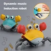 Crawling Crab Sensory Toy for Baby Babies Charging Electric Pet Tummy Time Crab Toys Gift Charging Automatically Avoid Obstacles 1