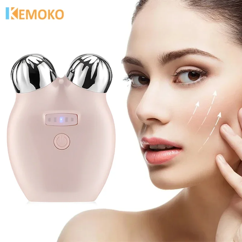 EMS Facial Lifting Massager Slimming Double Chin Microcurrent Tightening Anti Wrinkle Aging Massage Vibration V Face Skin Care anti aging neck lifting beauty device skincare face neck skin tightening anti wrinkle ems thermal vibration facial massager