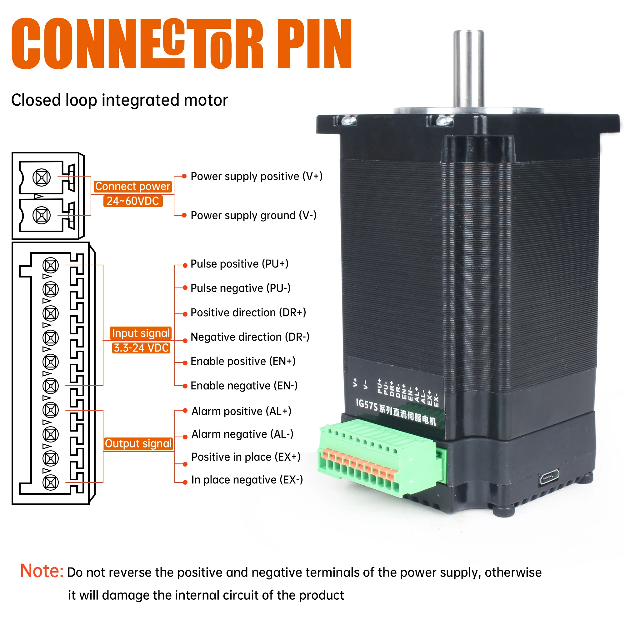 統合 Nema23 1.5N.m 2.2N.m 閉ループ ステッピング モーター 56mm 76mm