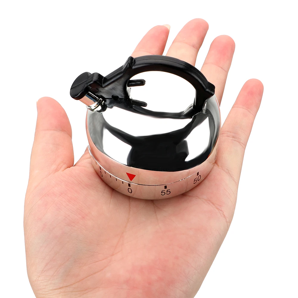 Kitchen Tool Gadgets Cooking Reminders Tools 60 Minutes Kitchen Timer Mechanical Timer Countdown Alarm Reminder Kettle Shape - 2