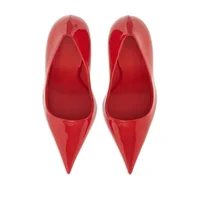 Brand Fashion Show Silvery 9cm High Heel Spring Autumn New Irregular Heels Black Red Pointed Sexy Women's Single Shoes Size 43 - Image 5