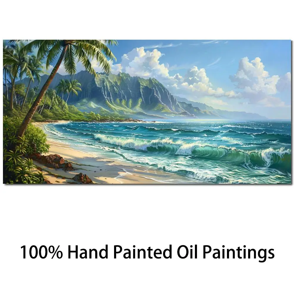 

Handmade Oil Painting on Canvas Seascape Classic Wall Art Pictures for living Home wall Decoration
