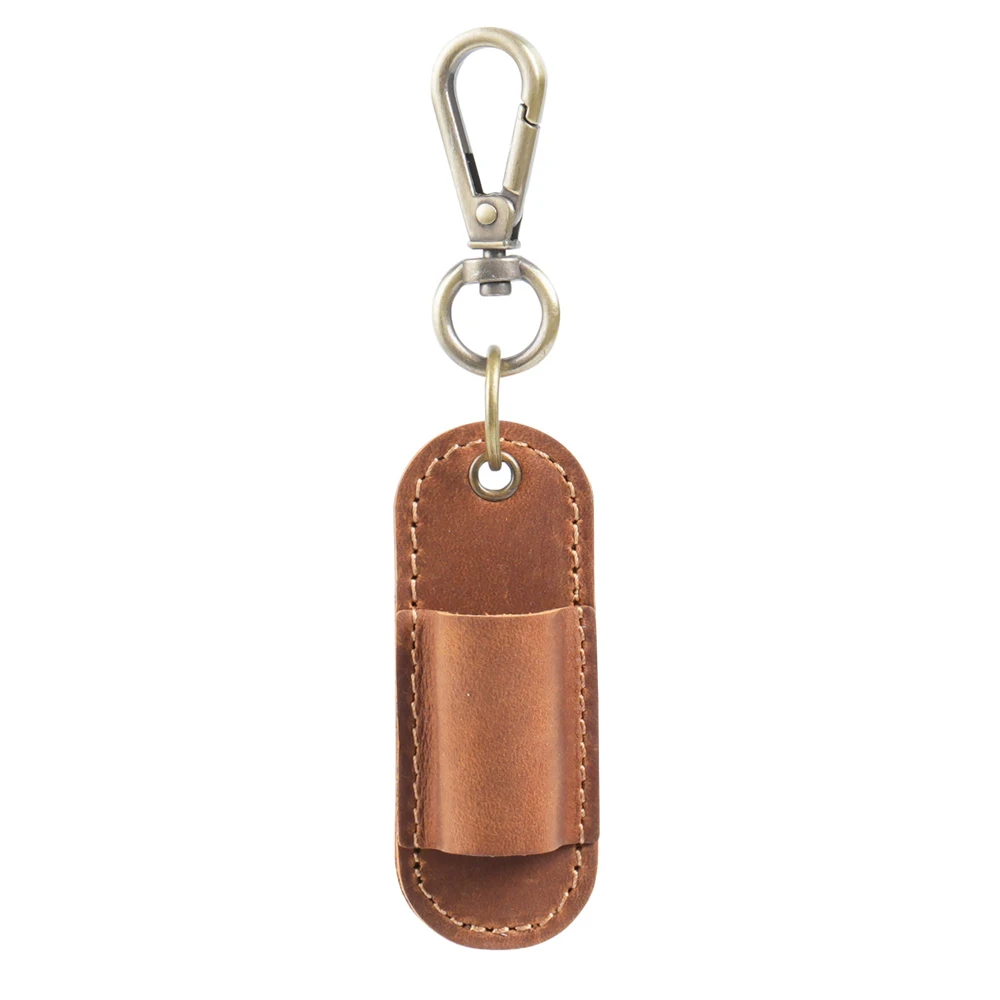 Compact Travel-Friendly Pen Holder with Keychain Attachment and Mini Pencil Case