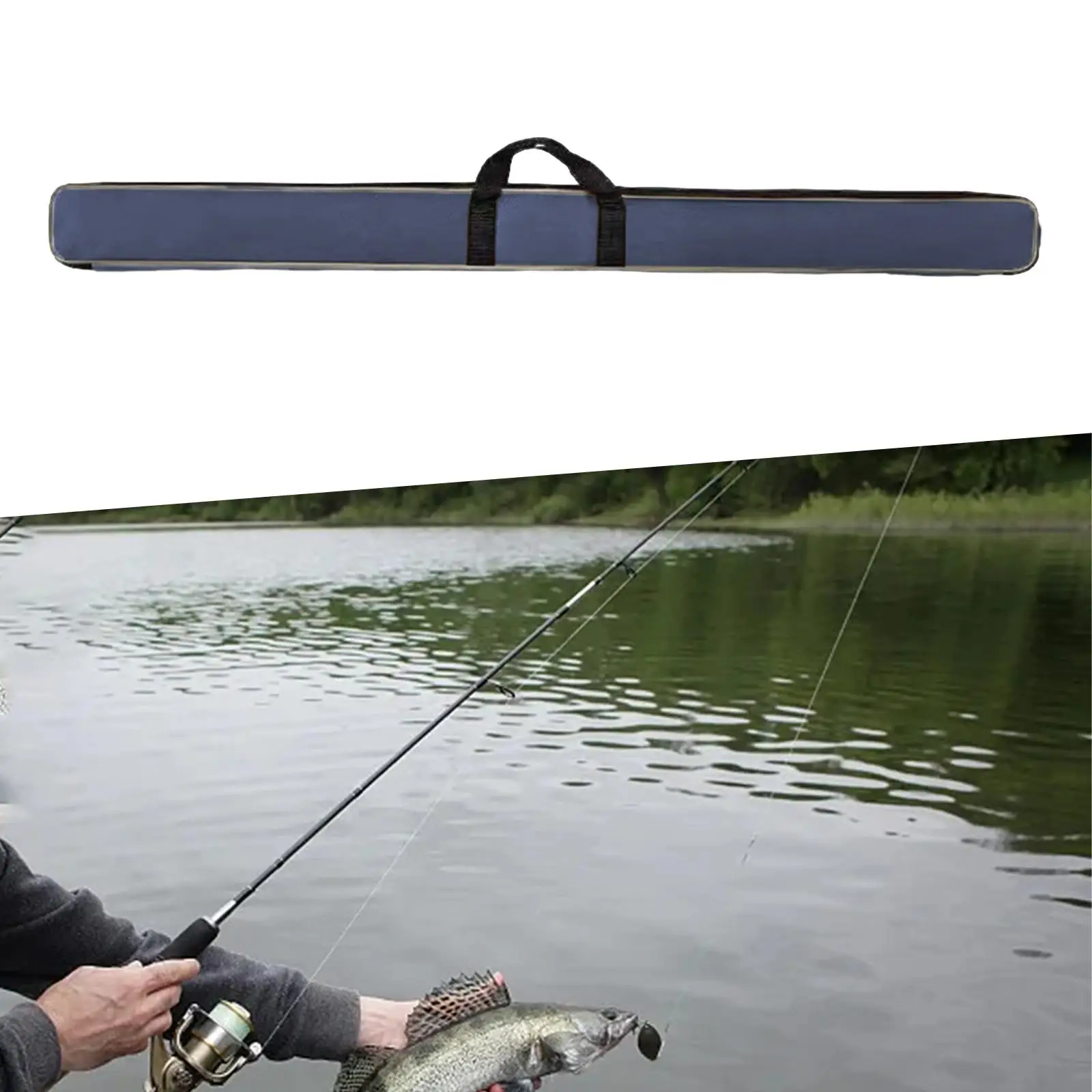 Fishing Rod Bag Large Capacity Carry Bag Fishing Bag Travel Gifts for Men Outdoor Fishing Rod Organizer Fishing Rod Holder
