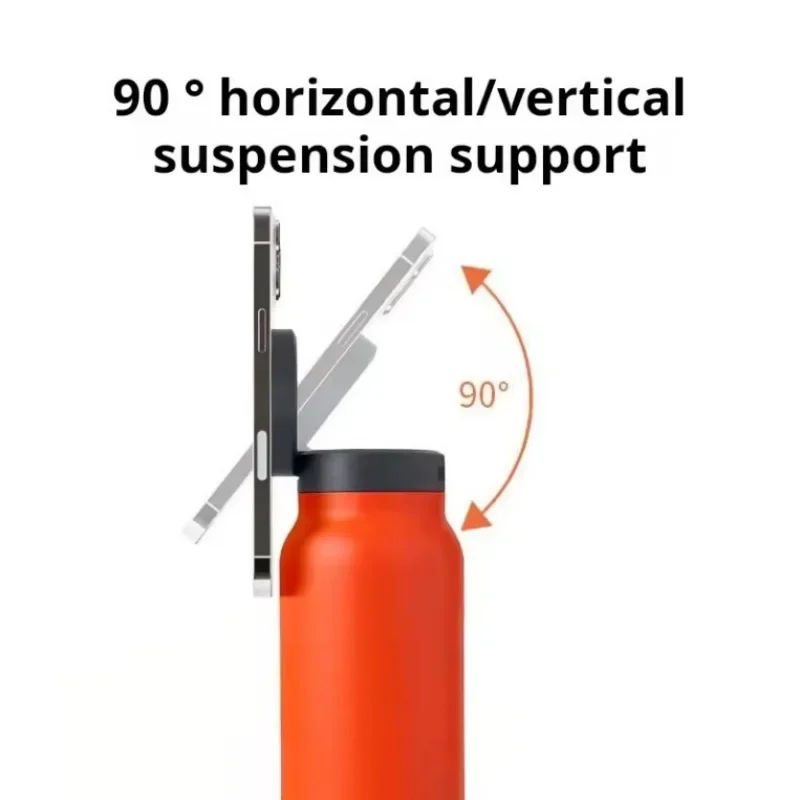 JUSTINLAU Portable Thermos Cup with Magnetic Holder Stainless Steel Double Layer Vacuum Flask Sport Cup Travel Mug Insulated Cup view 6