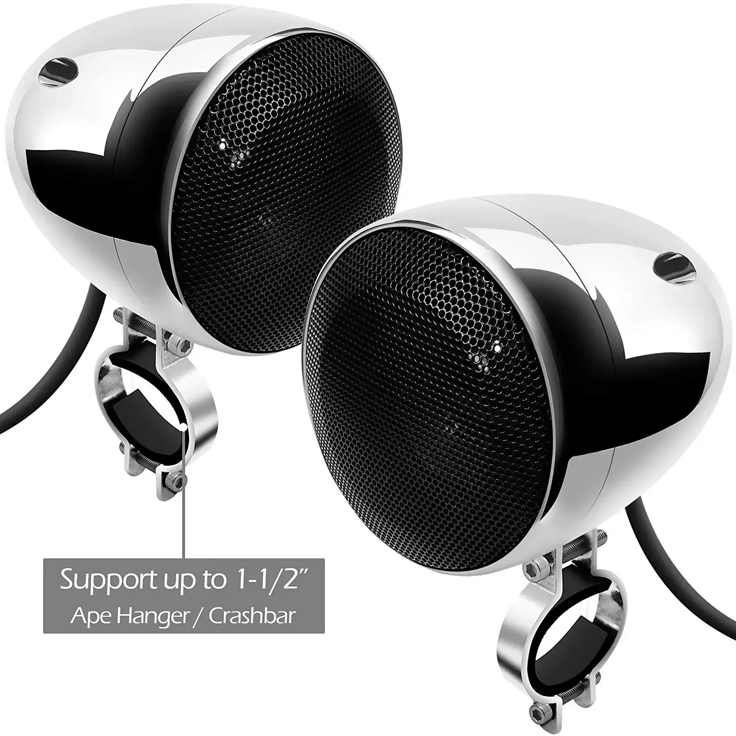 1000W Amplifier 4 Speakers Motorcycle ATV UTV Boat Bluetooth Stereo System