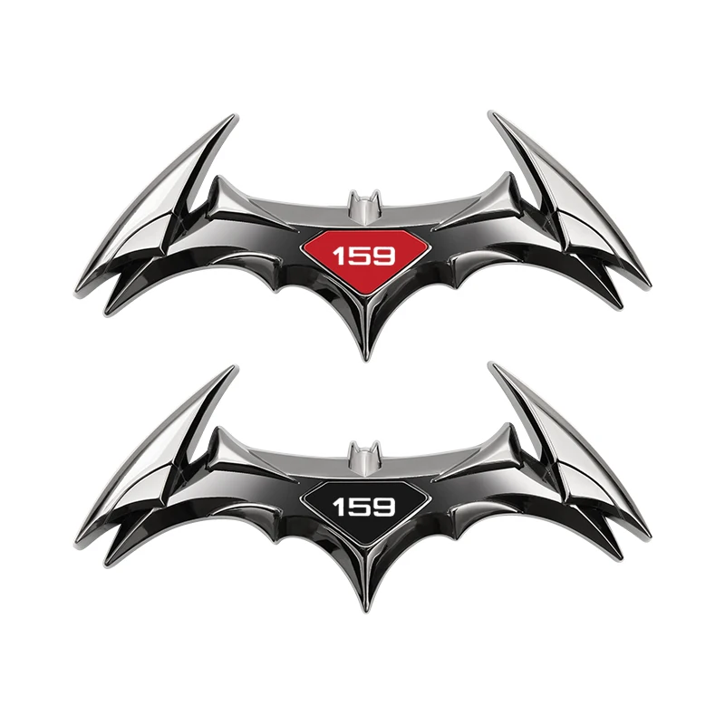 SKS Distribution® 3D Batman Chauve-Souris En Acier Inoxydable Or Haute Qualité Voiture Emblème Badge En