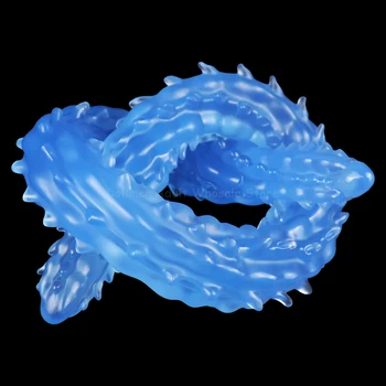 Extra Long 61cm Dragon Scale Tentacle Dildo Raised Polka Dot Double Head Dildos Women Lesbian Masturbator Fake Penis Gay Sex Toy 2