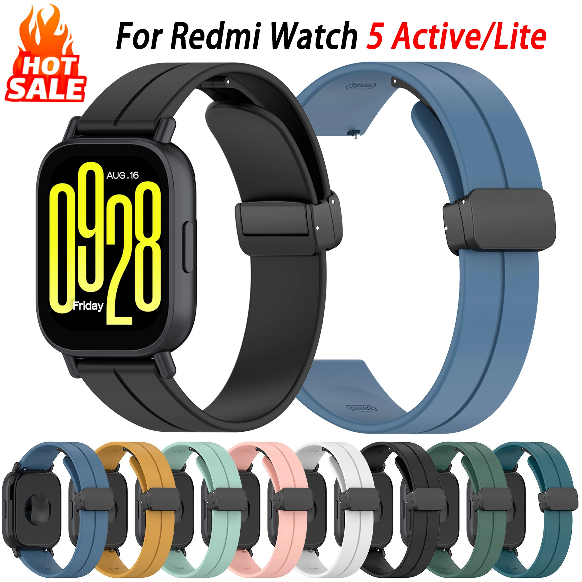 Magnetic Sports Silicone Wristband Bracelet - Breathe Correa Replacement Strap, 22mm