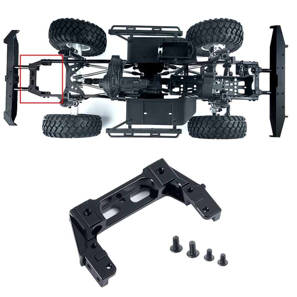 AXSPEED アルミ合金フロントリアレールバンパーマウントサーボスタンド AXIAL SCX10 II 90046 1/10 RC  クローラー車のアップグレード部品 - AliExpress For AXIAL For SCX10 II 90046 1/10 アルミ合金製 フロントリアレールバンパーマウント サーボスタンド