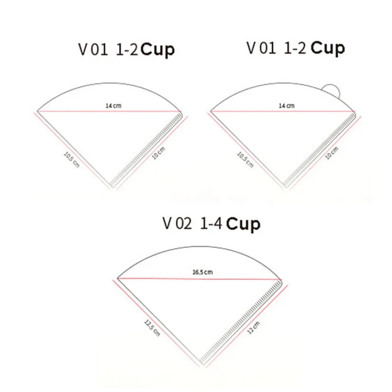 Natural Paper Cone Coffee Filters for Pour Over and Drip Brewing