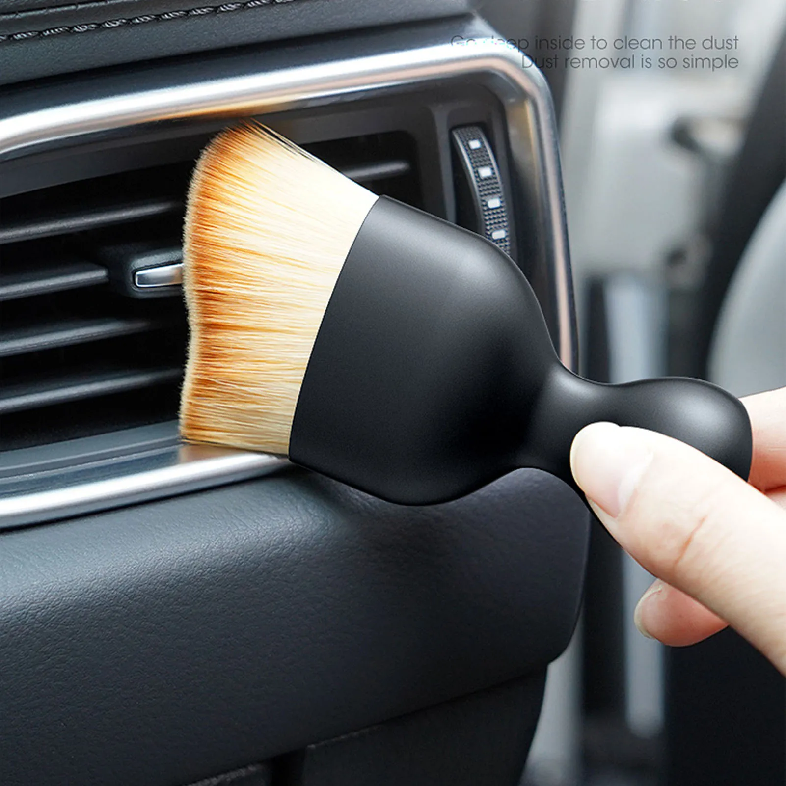 

Car Vent Cleaning Soft Brush Car Interior Cleaning Tool Auto Air Conditioner Car Crevice Detailing Dust Remover Accessories