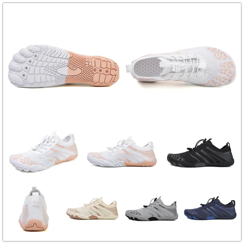 Men Women Aqua Shoes Quick Dry Five Finger Barefoot New Outdoor Upstream Wading Swimming Water Shoes Summer Beach Sneakers