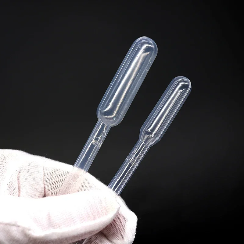 Plastic Pipette 100PCS 0.2 0.5 1 2 3 5 10mL Laboratory Pipette Plastic Disposable Graduated Container Liquid Dropper Equipment Straw