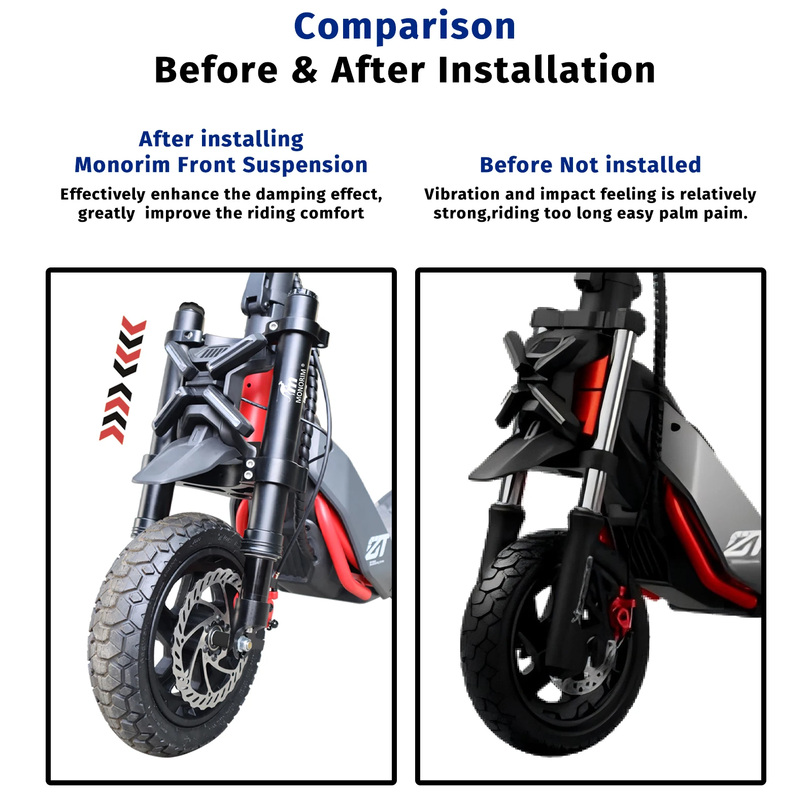 Description Picture 3 of itemMonorim Front Fork Modifited Suspension sets for Segway Ninebot ZT3/Pro Electric Scooter Air Adjust Absorber Shock Parts