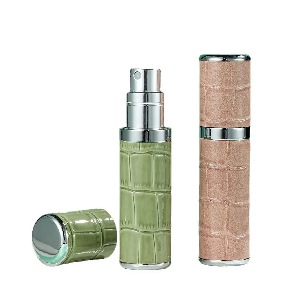 Portable Leather Wrapped High-End Perfume Split Bottle Bottom Spray Perfume Sample Individually Packaged for Traveling