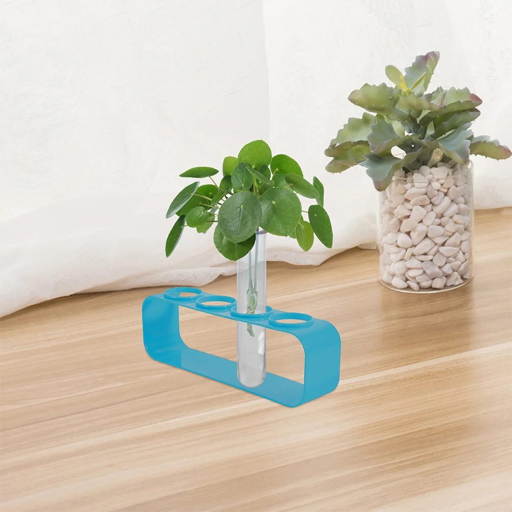 4 Pcs Hydroponic Vase Propogation Station Vases Pot Test Tube Crystal Epoxy Plastic Tubes Floral Water 3