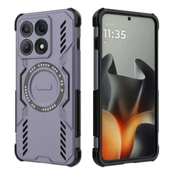 Magnetic Wing Shield Phone Case - Hard PC & Soft TPU with Wireless Charging Compatibility for Lenovo Legion Y70(2026) (Purple)