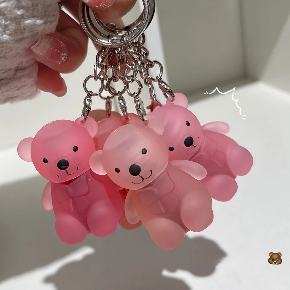 Lip Gloss Cute Bear Keychain Lip Mud Liquid Lipstick