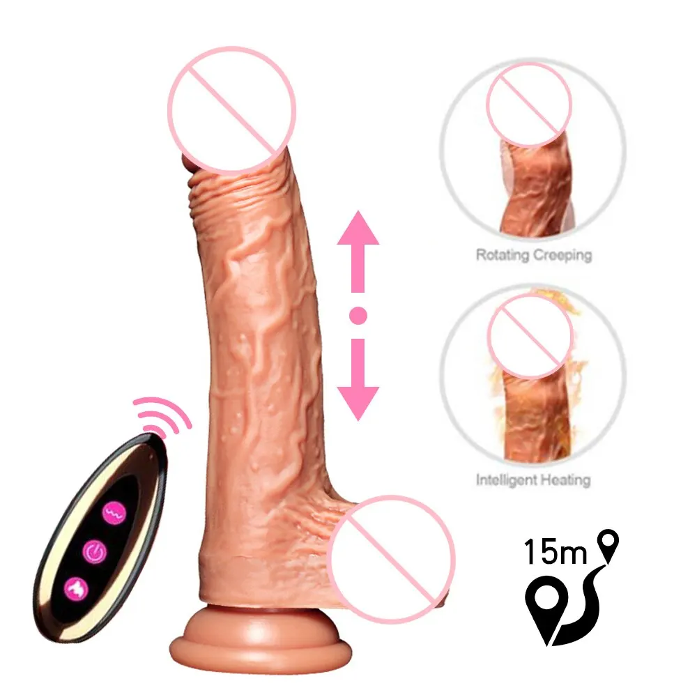 Sex toys wireless remote control dildo telescopic penis vibrators vagina anal female masturbation adult women stimulator