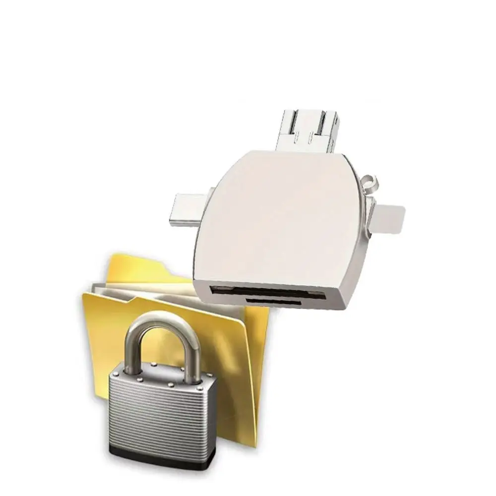 USB Multi-Function 5 in 1 Card Reader Type C IOS 5 in 1 OTG Converter Multifunctional Compact SD Card Reader 3