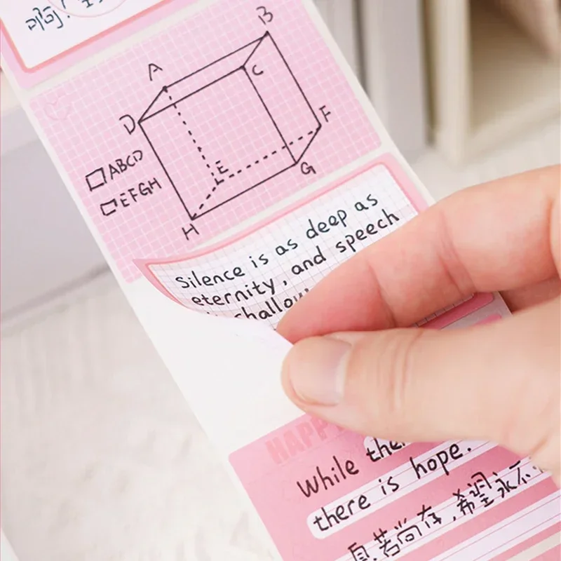 256 매 풀 아웃 컬러 스티커 메모 패드 위치 종이 스티커 게시됨 메모 메모장 노트 학교 사무실 메시지 스티커
