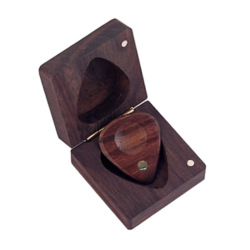 Guitar Pick Storage Box With Guitar Picks Practical Wooden Guitar Picks