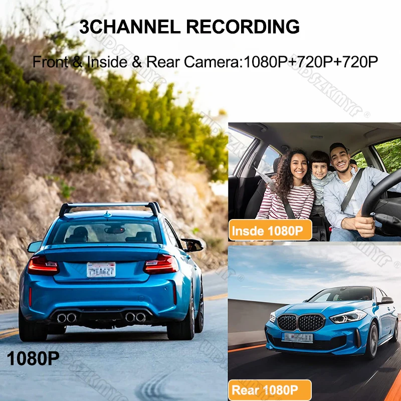 1080P Car DVR WiFi Dash Cam for Cars 2/3lens camera for Vehicle Recorder Video Front Rear View Camera Black Box car accsesories