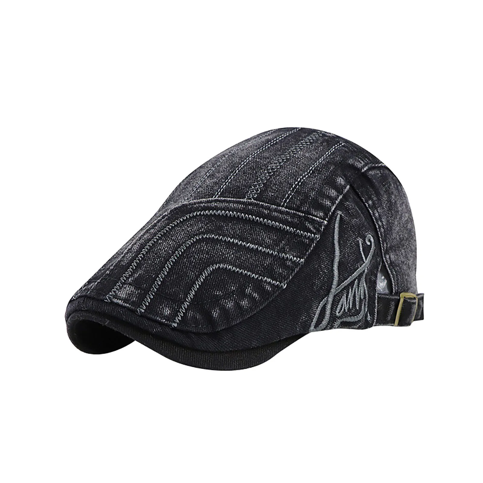 

Four Seasons Tongue Hat Men's Washed Denim Old Spring And Autumn Leisure Youth Forward Hat New Fashion Men Fedoras Hat