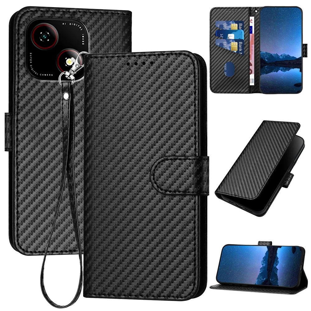 Leather Wallet Phone Case with Card Holder and Kickstand